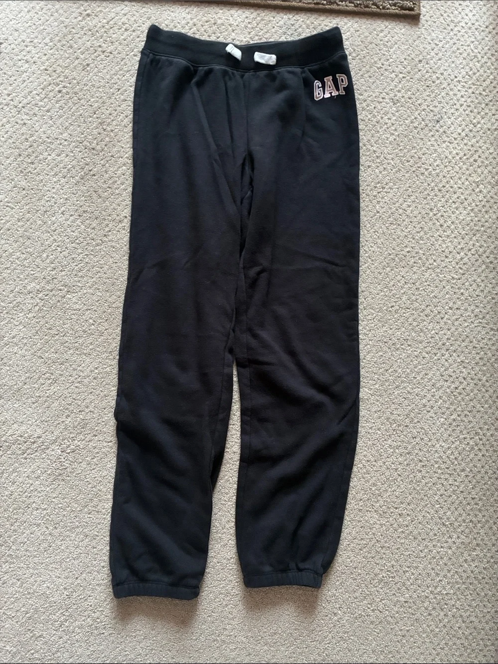 GAP Kids Black Jogger Sweatpants with Logo